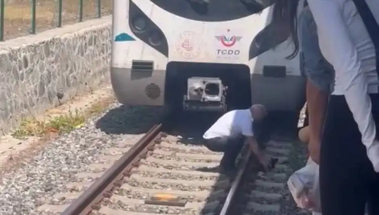 Marmaray Makinistinden Örnek Davranış: Raylardaki Kediyi Kurtardı
