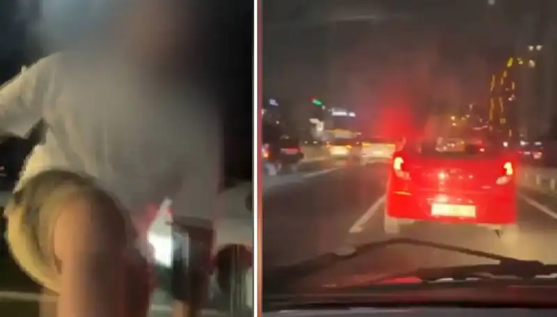 Trafik Magandası Aniden Ortaya Çıktı: Olay Kameralarda