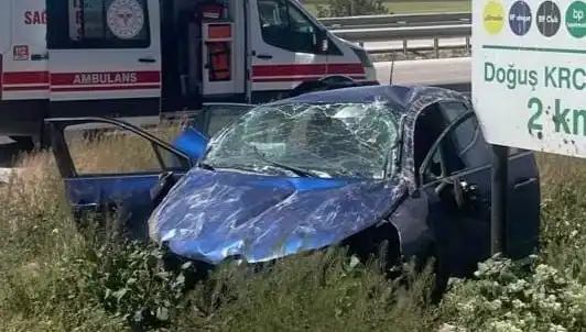 Kontrolden Çıkan Araç Takla Attı: Feci Kazada İki Yaralı