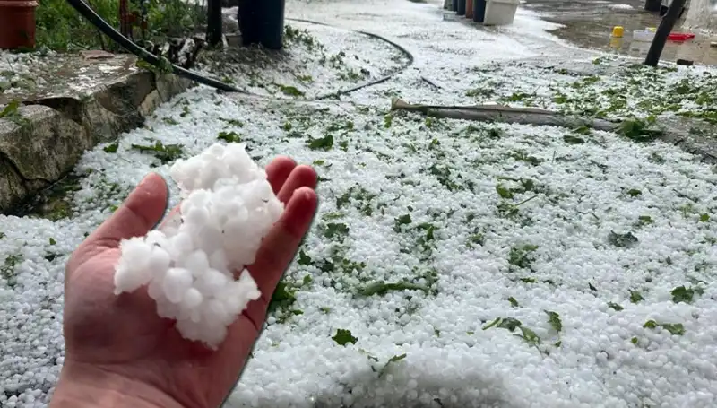 Haziran Ayında Dolu Yağışı: Beyaz Bir Tablo Ortaya Çıktı