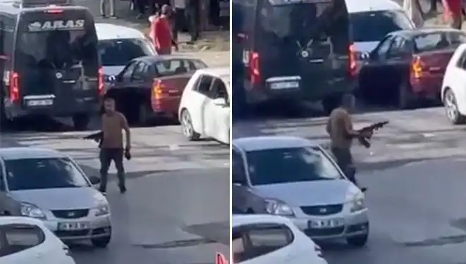 Başakşehir'de Pompalı Tüfekle Yolda Korku Dolu Anlar Yaşandı