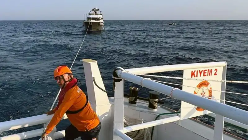 Marmaris Açıklarında Sürüklenen Tekne İçin Kurtarma Operasyonu Başarıyla Gerçekleşti