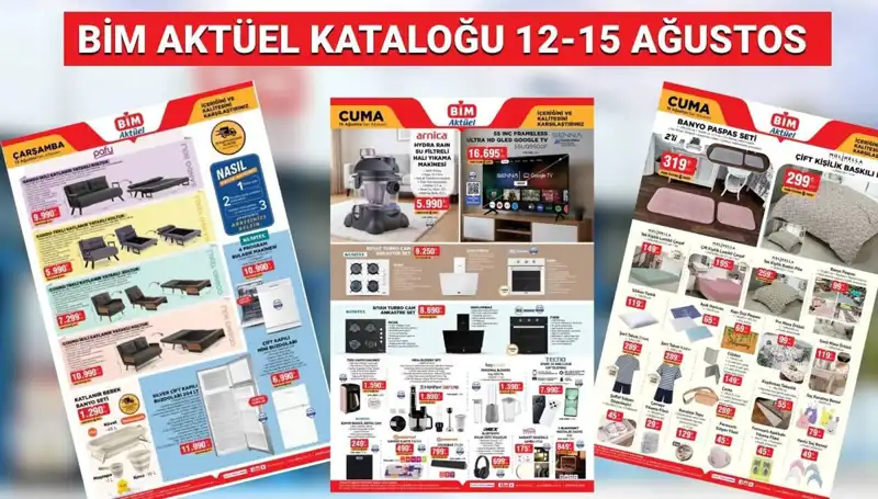 BİM 12-15 Ağustos 2025 Aktüel Kataloğu: Sıra Dışı Ürünlerle Dolu!